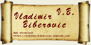 Vladimir Biberović vizit kartica